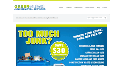 Desktop Screenshot of greencleanjunkremoval.com